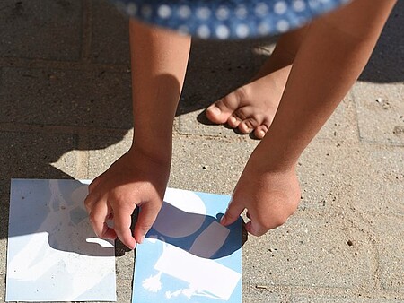 Kita-Kinder begeistert von Foto-Experiment