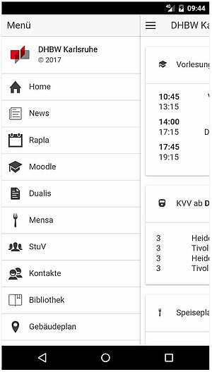 DHBW Karlsruhe App for Android 