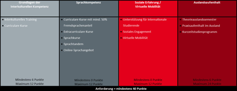 Interkulturelles Zertifikat - Matrix